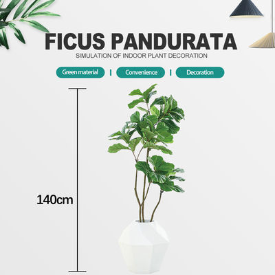 Height 150cm Artificial Landscape Trees Fiddle Leaf Fig Plant Outdoor Decoration
