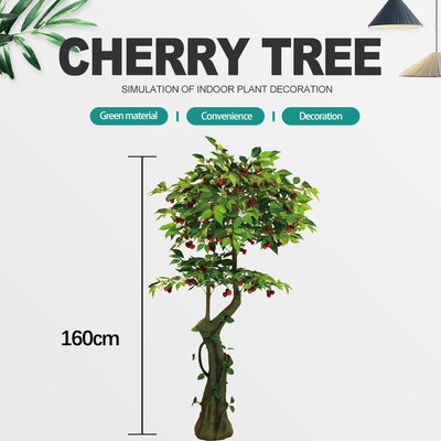 Fabric Material Plastic Artificial Apple Tree Outside Home Decoration