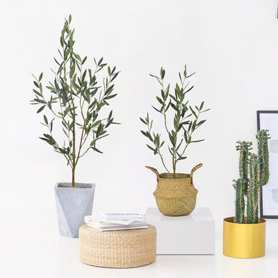 Anti UV Artificial Olive Tree Fresh And Welcoming Mimic Exact Colors Textures Of Real Plants