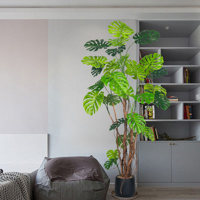 130/160/200/240cm Sizes Realistic PE Foliage artificial monstera plant for Indoor Tropical Decor