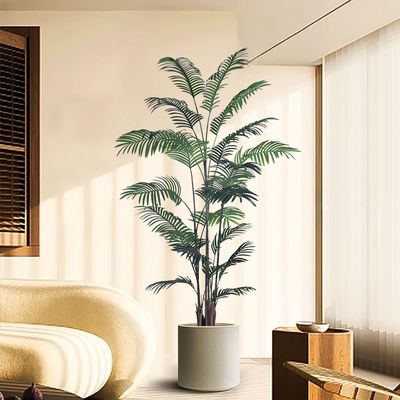 Artificial Palm Tree Plants Areca Palm Potted Plant for Outdoor Indoor Decorate Landscape