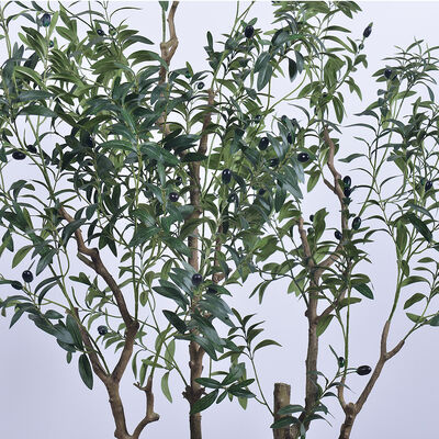 artificial plant manufacturer Customizable Size Lifelike Artificial Silk Olive Tree for Hotel Lobby Decor