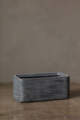 HAIHONG Gray Rectangular Outdoor Planters Artificial Plant Accessories