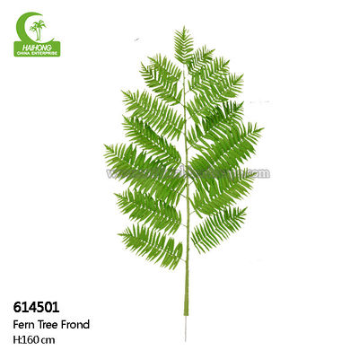 Wiind Resistance 160cm Artificial Tree Branches , Plastic Fern Leaves Realistic