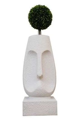 Flowerpot Shape Human Face Ornaments Artificial Plant Balcony Mall Living Room Decor