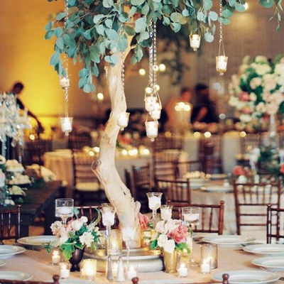 Artificial Plants Green Eucalyptus Tree For Mall Hotel Decoration