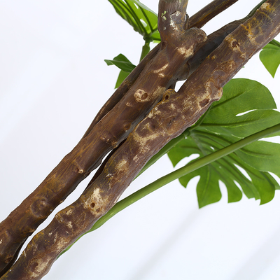 175cm Height Artificial Tropical Tree Green Foliage Plant Monstera For Home Decor