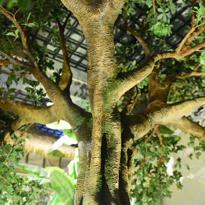 Fiber Glass Trunk Artificial Landscape Trees Anti Fading For Patio