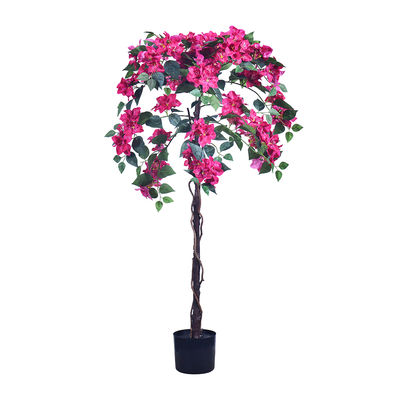 हाइहोंग नए उत्पाद कृत्रिम बुगाइनविला फूल का पेड़ 4ft 6ft नकली बर्तन बुगाइनविला घर होटल सजावट के लिए कृत्रिम