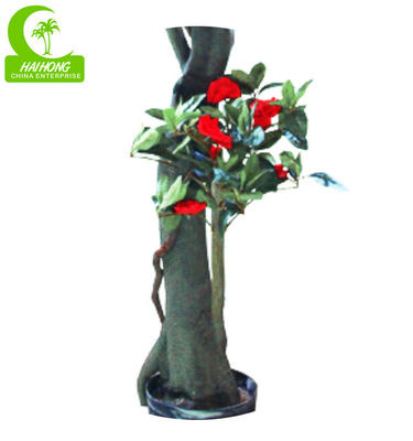 Anti UV Plastic 7ft Artificial Palm Tree , Artificial Azalea Tree For Space Decor