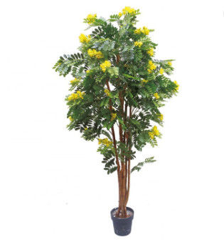 Garden Landscape Artificial Potted Floor Plants Cassia Flowering Tree