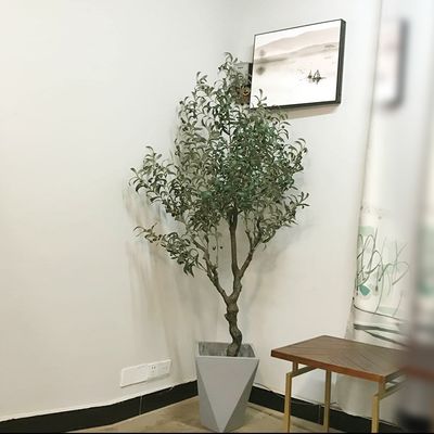 Artificial High Natural Custom Green Olive Tree Ornament Potted Plants Art Decor