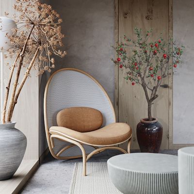 Simulated Space Decor Artificial Pomegranate Tree Landing Bonsai Ornamental Greenery